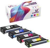 🖨️ az supplies compatible toner cartridges replacement for dell 3130, 330-1194, 330-1198, 330-1200, 330-1204 - compatible with dell 3130, dell 3130cn, dell 3130cnd series printers (black, cyan, yellow, magenta, 4-pack). logo