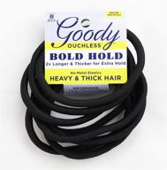 💪 goody ouchless bold hold extra large elastics for 2x longer and thicker hair logo