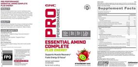 img 1 attached to GNC Pro Performance Essential Amino Complete Plus Energy Клубника Киви 15.9 унций - Поддерживает восстановление мышц и увеличивает выносливость