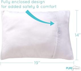 img 3 attached to Eucalyptus Toddler Pillowcase PUREgrace Hypoallergenic