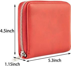 img 1 attached to Women's Leather Handbags and Wallets with Wallet Credit Holder and RFID Blocking Technology