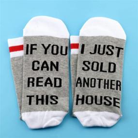 img 2 attached to 🏠 JXGZSO 2 Pairs Realtor Gift Real Estate Agent Socks: Celebrate My Latest House Sale!