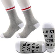 🏠 jxgzso 2 pairs realtor gift real estate agent socks: celebrate my latest house sale! logo