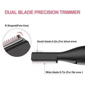 img 1 attached to 🔌 PT-600 All in 1 Electric Eyebrow Trimmer Kit: Precision Trimmer for Both Women and Men, Facial Hair Removal Tool for Painless Peach Fuzz Shaving on Face and Body