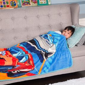 img 3 attached to 🚗 Hot Wheels Franco Kids Bedding Soft Plush Micro Raschel Throw, 46 in x 60 in