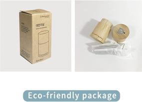 img 1 attached to 🌿 Organic Bamboo Charcoal Dental Floss Kit - Vegan Dental Floss Infused with Activated Bamboo Charcoal - Refillable Glass and Wooden Container - Sustainable Candelilla Wax - Zero Waste Oral Hygiene - Eco Friendly Flossing Solution