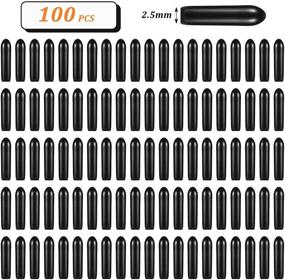 img 3 attached to 🐶 100 PCS Prong Collar Covers - Dog Prong Training Pet Collar Tips with Vinyl Comfort Rubber for Enhanced Comfort in Black