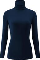 👚 klotho casual turtleneck tops: soft & lightweight thermal shirts for women логотип