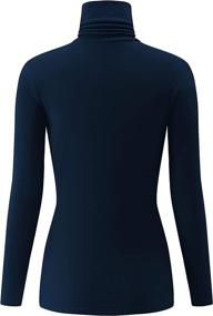 img 3 attached to 👚 KLOTHO Casual Turtleneck Tops: Soft & Lightweight Thermal Shirts for Women