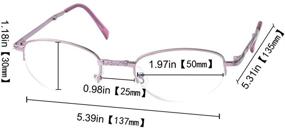 img 3 attached to 👓 Protect Your Eyes with SOOLALA Women's Anti-Blue Blocker Light Folding Readers: Compact and Convenient Reading Glasses with Case