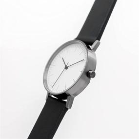 img 2 attached to ⌚ Часы BIJOUONE B001 Swiss Quartz Minimalist, 36 мм с кожаным ремешком - аналоговые часы