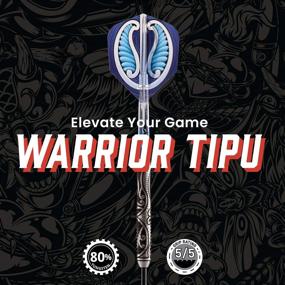 img 3 attached to 🎯 Shot! Darts Warrior Tipu Soft Tip Dart Set: Front Weighted 80% Tungsten Barrels - The Ultimate Choice for Precision and Performance!