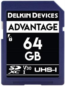 img 1 attached to Enhanced Delkin Devices 64GB Advantage SDXC UHS-I (V30) Memory Card (DDSDW63364GB)