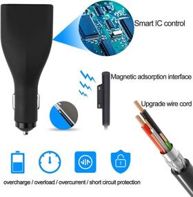 img 1 attached to 💡 Surface Pro Car Charger: 42W 12V 2.58A Power Supply with USB Fast Charging Port for Microsoft Surface Pro 3 Pro 4 Pro 5 Pro 6 Surface Go Surface Laptop & Surface Book