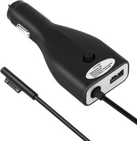 img 4 attached to 💡 Surface Pro Car Charger: 42W 12V 2.58A Power Supply with USB Fast Charging Port for Microsoft Surface Pro 3 Pro 4 Pro 5 Pro 6 Surface Go Surface Laptop & Surface Book