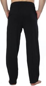 img 3 attached to 👖 RENZER Men's Cotton Lounge Pants: Comfortable Black Pajamas for Sleep & Lounge