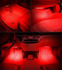 img 3 attached to SJDZ Car Interior Decoration Led Interior Underdash Lighting Neon Car Kit (Red)