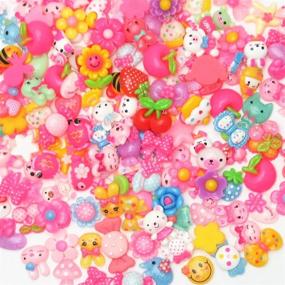 img 4 attached to LibiIine 100pcs Resin Buttons: Ideal for Scrapbooking & Crafts - Flatback, Mix Lots, Flat Back