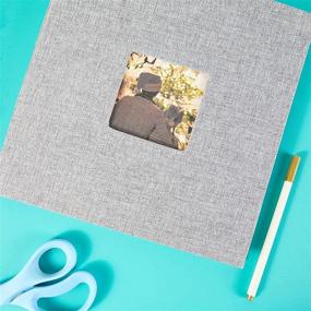 img 3 attached to Create Your Own Hardcover Scrapbook Photo Album - Grey (11 x 10.6 Inches) DIY Guide
