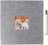 create your own hardcover scrapbook photo album - grey (11 x 10.6 inches) diy guide logo