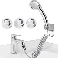 sink hose faucet sprayer attachment set: bathroom aerator, handheld showerhead, recoil 🚿 shower hose & holder – ideal for hair washing, pet dog shower, baby bath logo