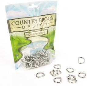 img 2 attached to 🔗 Country Brook Design - 25 Pack of 5/8 Inch Welded D-Rings