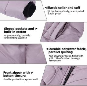 img 1 attached to 🧥 BINACL Thickened Alternative Snowboard Gear: Water Resistant Women's Clothing for Coats, Jackets & Vests