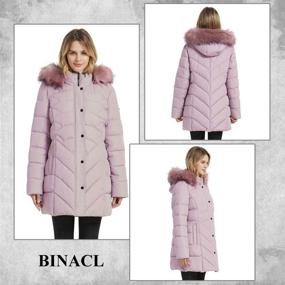 img 2 attached to 🧥 BINACL Thickened Alternative Snowboard Gear: Water Resistant Women's Clothing for Coats, Jackets & Vests