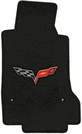 🚗 роскошные коврики velourtex lloyd mats для chevrolet corvette c6 2005 - 2007.5 годов: эбони с логотипом креста на флагах. логотип