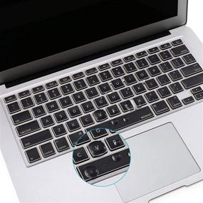 img 1 attached to MOSISO Ультратонкий чехол для клавиатуры TPU, совместимый с MacBook Air 13 дюймов A1466 A1369 2010-2017 & Amp