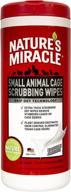 🐾 small animal cage scrubbing wipes by nature's miracle logo