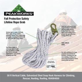 img 1 attached to Peakworks Protection V84084050: The Ultimate Vertical Galvanized Safety Solution