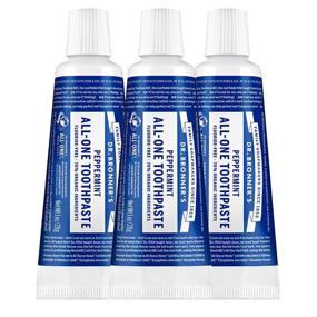 img 4 attached to 🌱 Dr. Bronner’s All-One Toothpaste (Peppermint, 1 oz, 3-Pack) - Organic, Natural, Fluoride-Free & Vegan