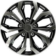🔧 enhanced performance wheel cover in black/gun metal for pilot spyder (wh138-16gb) logo