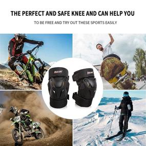 img 1 attached to 🛡️ GuTe Knee Pads Guard Gear: Optimal Protection for Motorcycle, Mountain Biking, and Bicycle Riding - 1 Pair