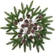 gwhole artificial pinecones ornaments decorations logo