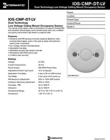 img 2 attached to Intermatic IOS CMP DT LV Voltage Ceiling Sensor