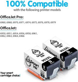 img 2 attached to Smart Ink Compatible Ink Cartridge Replacement for HP 902XL 902 XL (2 Black, Combo Pack) – Compatible with OfficeJet Pro 6978 6968 6970 6975 6960 Officejet 6962 6958 6950 6954 6951 6956 6961 6963 6964 6966