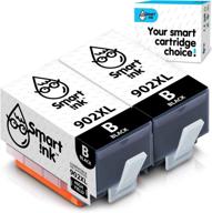 smart ink compatible ink cartridge replacement for hp 902xl 902 xl (2 black, combo pack) – compatible with officejet pro 6978 6968 6970 6975 6960 officejet 6962 6958 6950 6954 6951 6956 6961 6963 6964 6966 logo