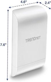 img 2 attached to 🌐 TRENDnet Outdoor Wireless N300 PoE Point-to-Point Bridge Bundle, TEW-740APBO2K, 2 x Pre-configured Access Points, IPX6 Rated Housing, Built-in 10 dBi Antennas (White)
