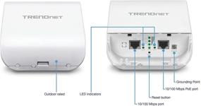 img 3 attached to 🌐 TRENDnet Outdoor Wireless N300 PoE Point-to-Point Bridge Bundle, TEW-740APBO2K, 2 x Pre-configured Access Points, IPX6 Rated Housing, Built-in 10 dBi Antennas (White)