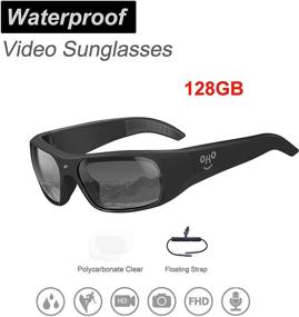 img 3 attached to 🕶️ OhO Waterproof Sunglasses with 128GB Built-in Memory, Ultra 1080P Full HD Video Recording Camera, Polarized UV400 Safety Lenses, Unisex Sport Design