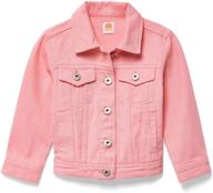 👧 lila mae toddler denim jacket - colored kids jean jacket for a classic style logo