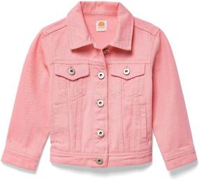 img 4 attached to 👧 Lila Mae Toddler Denim Jacket - Colored Kids Jean Jacket for a Classic Style