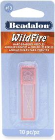 img 1 attached to Beadalon Hard Needles 13: Quality Beading Needles, 10 Pieces with Case for Bead Cord Sizes up to .011 in