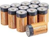 🔋 value pack of 12 amazon basics d cell all-purpose alkaline batteries, easy to open with 5-year shelf life logo
