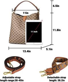 img 1 attached to Винтажные сумки TIBES: модные женские сумки через плечо и кошельки.