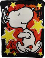 🌟 cozy kids fleece throw blankets - choose from various options (snoopy "stars" design) logo