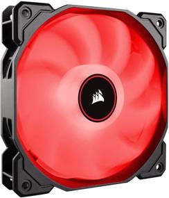 img 4 attached to CORSAIR AF120 LED Low Noise Cooling Fan Single Pack - Red /Black Cooling CO-9050080-WW