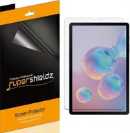 📱 премиум пленка высокой четкости clear shield для samsung galaxy tab s6 (10,5 дюйма) - набор из 3 штук. логотип